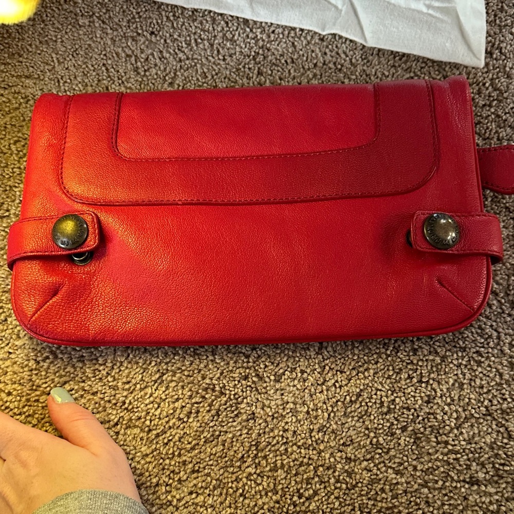 Marc Jacobs Red Leather Clutch - Picture 5 of 12